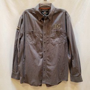 Harley-Davidson Long Sleeve Snap-Front Shirt Large